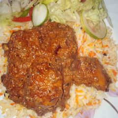 A picture of Biriani #endyearchallenge.