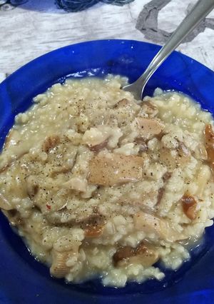 A picture of Mushroom Risotto.