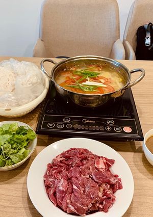 Hình của món Bò nhúng giấm.