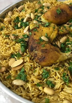 صورة لوصفة كبسة مع خلطة الدقوس طيبة كتير 😋