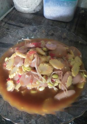 Foto resep Tumis (kuah) baby corn sosis dan tauge
