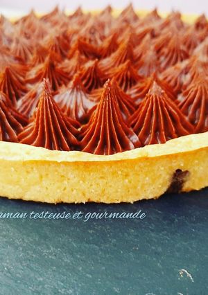 Une photo de Tarte cookie addict chocolat
