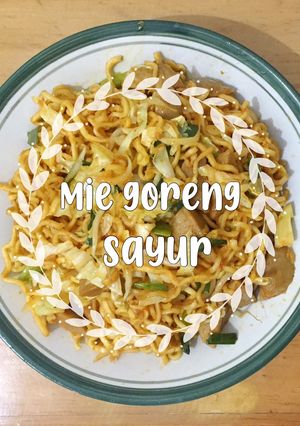 Foto resep Mie goreng sayur