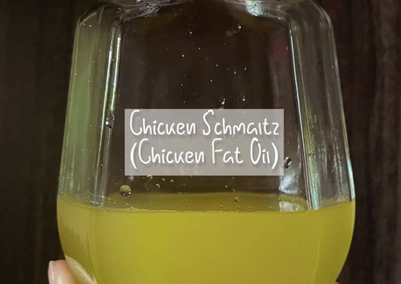 Chicken Schmaltz for Mpasi