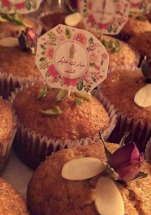 صورة لوصفة كب كيك التمر