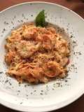 Pasta con camarones