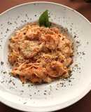Pasta con camarones
