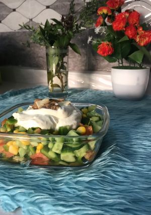 صورة لوصفة سلطة لذيييذة 😍
