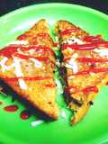 Brown bread spicy sandwich