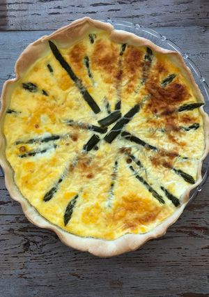 Une photo de Tarte aux asperges