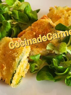 Una foto de Rollitos de calabacín al curry