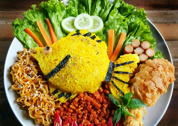 Resep Nasi  Kuning Bentuk Ikan oleh Cici Andriyani 