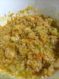 Arroz con verduras, gambas y langostinos en Thermomix