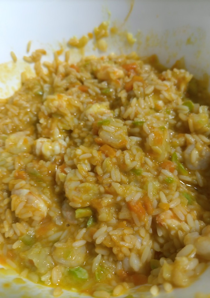 Una foto de Arroz con verduras, gambas y langostinos en Thermomix