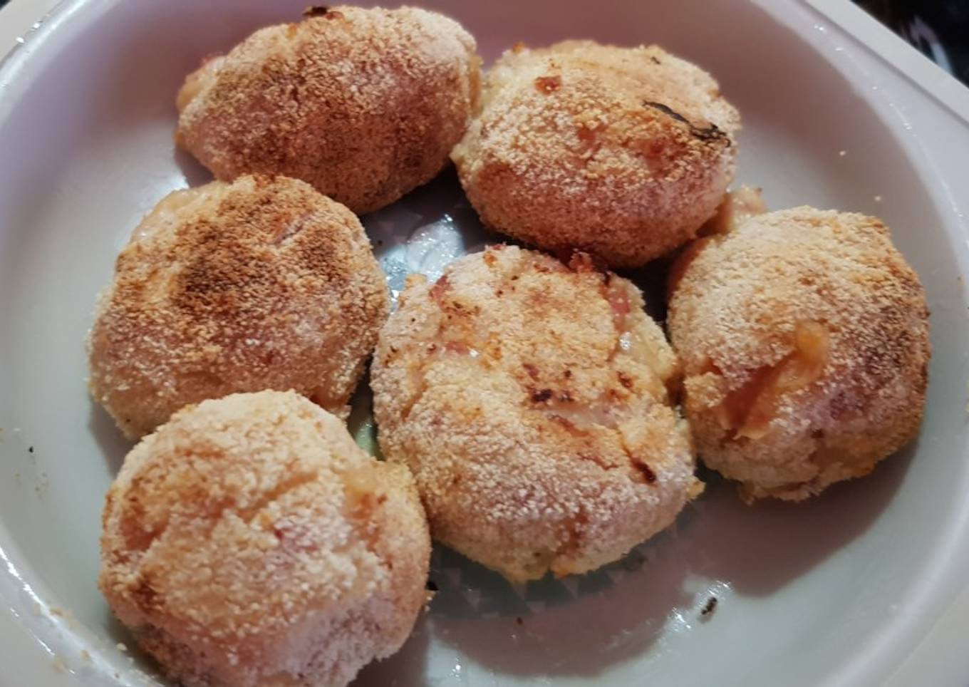 Albóndigas de jamón york y queso