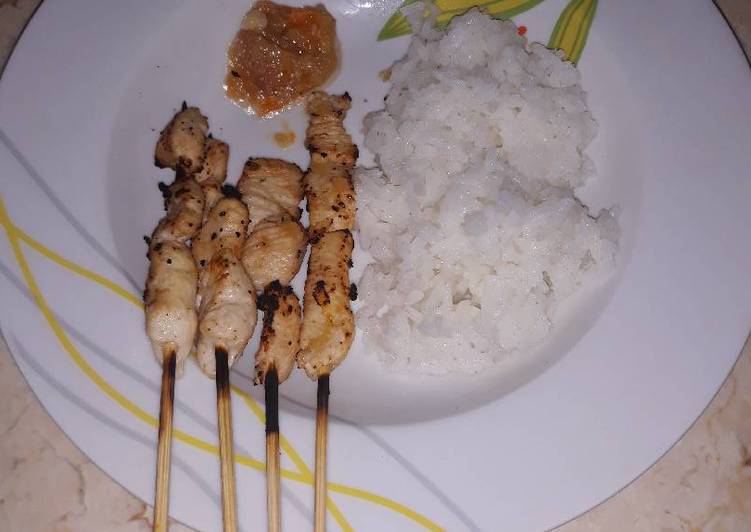 Sate taichan plus sambal endolita