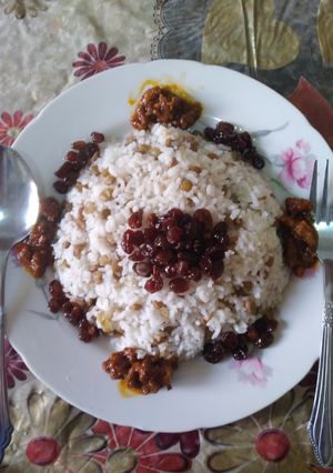 عکسی از دستور عدس پلو 😋