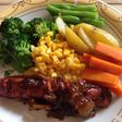 Jumbo BBQ Sausage with Mix Veggies