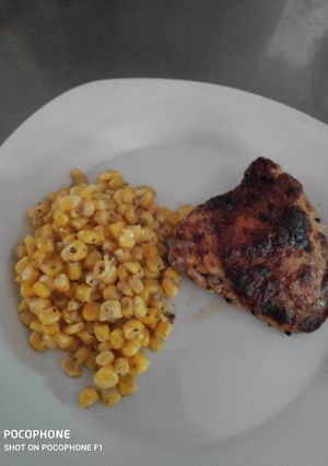Una foto de Pollo al limón