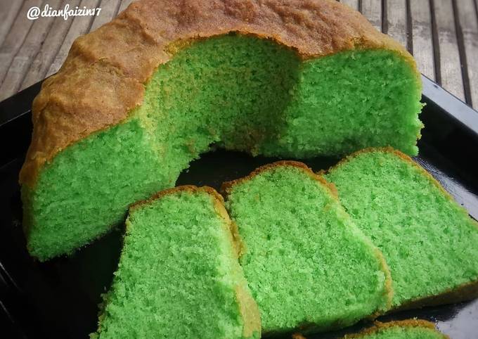 Bolu pandan (Buttercake)