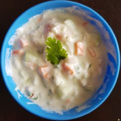 A picture of Vegetable raitha.