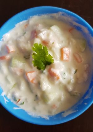 A picture of Vegetable raitha.