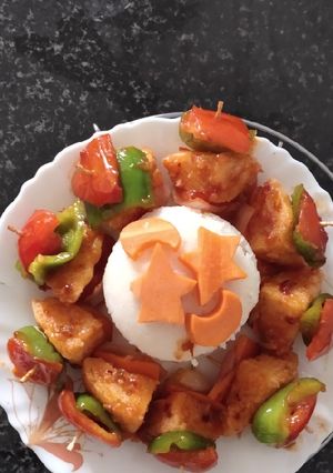 A picture of Chilli idli.
