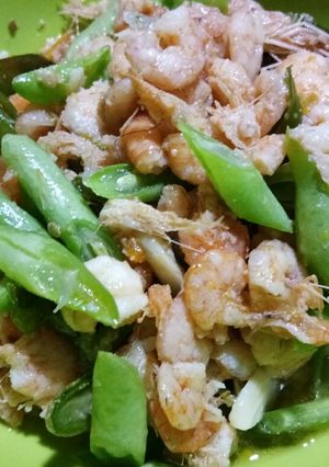 Foto resep Tumis Udang Buncis Sederhana