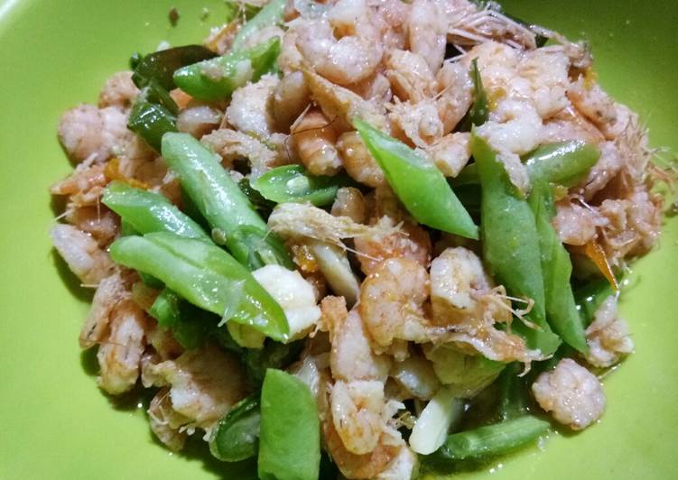 Tumis Udang Buncis Sederhana