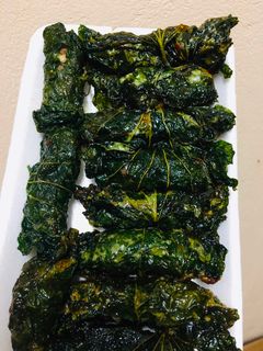 Hình của món Bò cuốn lá lốt.