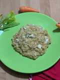 Burghul con pollo, sedano e carote