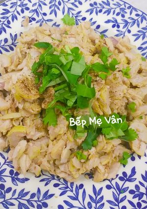 Hình của món Trái vả xào chay.