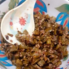 A picture of Steamed bhindi.