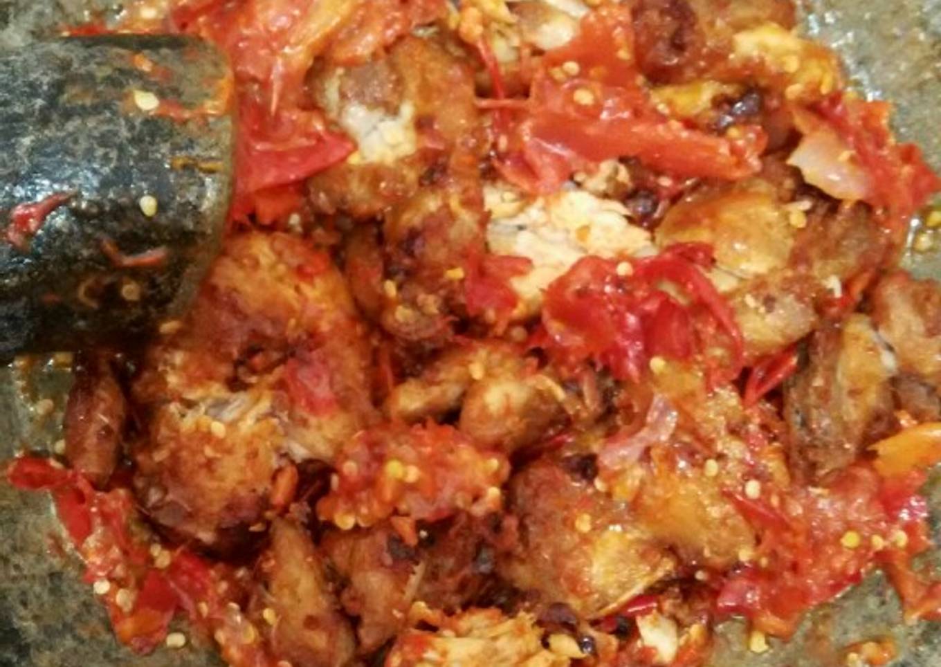 "Ayam Goreng Penyet Marinasi"