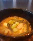 Spicy "Asian" Coconut Seafood & Vegetable Soup