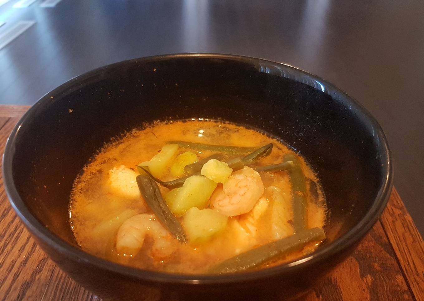Spicy "Asian" Coconut Seafood & Vegetable Soup