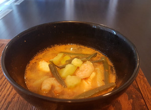 A picture of Spicy "Asian" Coconut Seafood & Vegetable Soup.