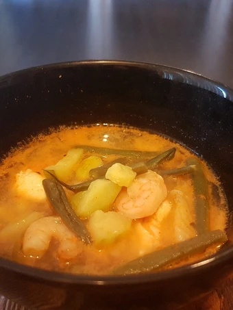 Easy Way Make Recipe Spicy &#34;Asian&#34; Coconut Seafood &amp; Vegetable Soup that is Awesome, Perfect}