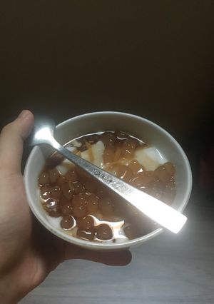 Hình của món Tàu hũ lạnh.
