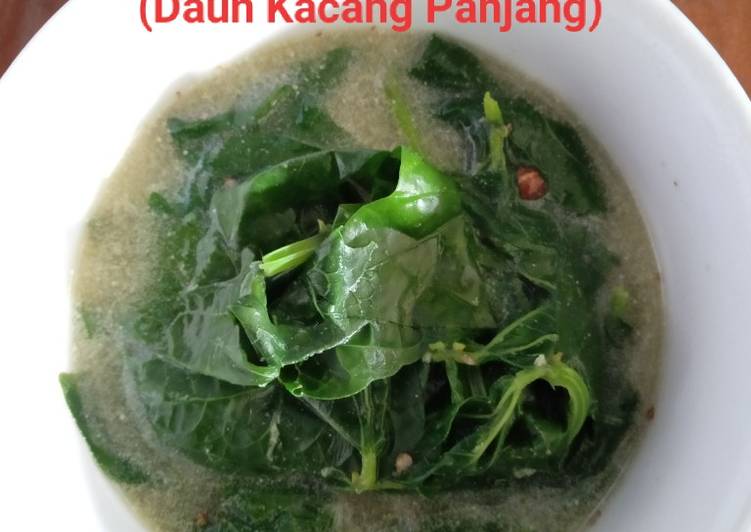 Sayur Bobor Lembayung (Daun Kacang Panjang)