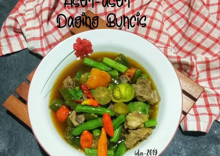 Asem-asem Daging Buncis