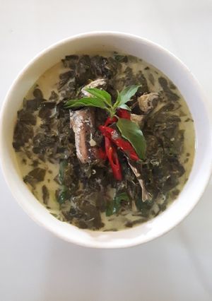 Foto resep Sayur Daun Singkong Masak Santan