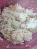 Arroz al vapor en Tupperware y microondas