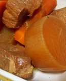 紅白蘿蔔燒豬肉～「簡易大同電鍋版」壽喜燒醬汁
