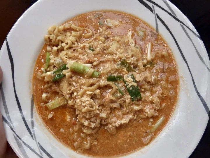 Cara Mudah Menyiapkan Resep Mie Dokdok ala Burjo (pake Indomie seblak lebih mantap) yang Enak Banget Anti Ribet, Bisa Manjain Lidah