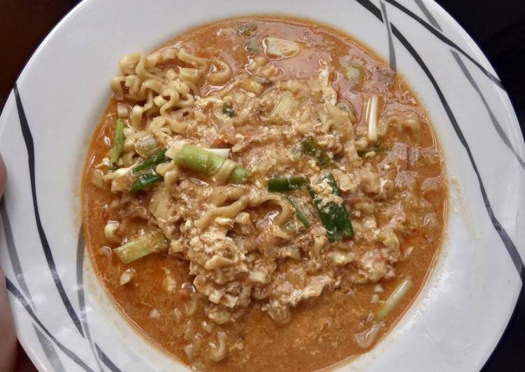 Resep Mie Dokdok ala Burjo (pake Indomie seblak lebih mantap) Anti Gagal