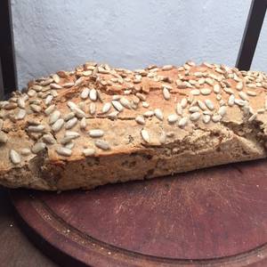 Pan de harina de avena, harina 0000, avena integral y harina de arroz