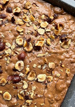 Une photo de 🍫Brownie aux noisettes🍫