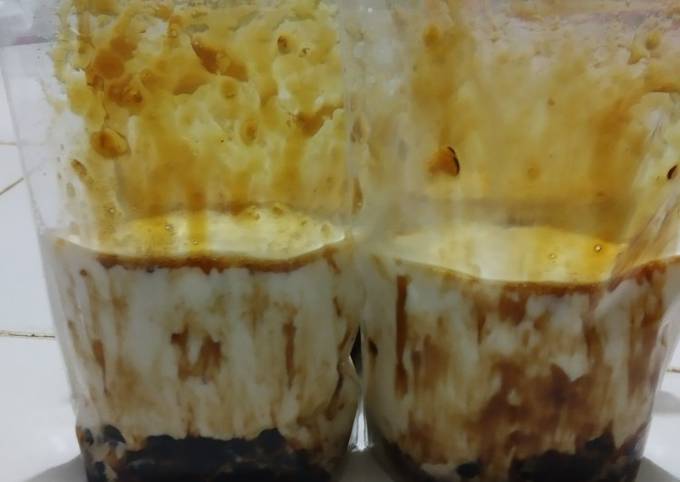 Bagaimana Menyiapkan Fresh milk brown sugar boba yang Lezat