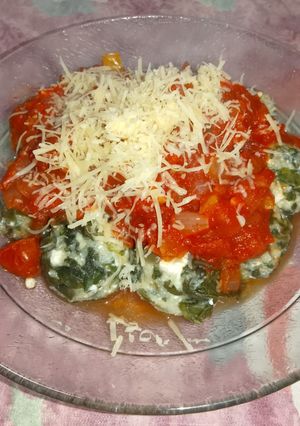 Una foto de Malfatis de ricotta y espinacas